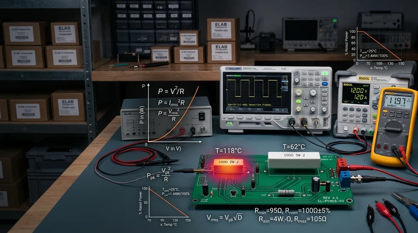 Resistência e Dissipação em Eletrônica de Potência: Lei de Ohm, Efeito Joule, RMS e Derating